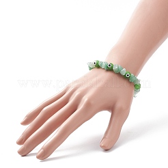 7Pcs 7 Style Natural & Synthetic Mixed Gemstone Chips & Lampwork Evil Eye Stretch Bracelets Set for Women&nbsp;BJEW-JB08746