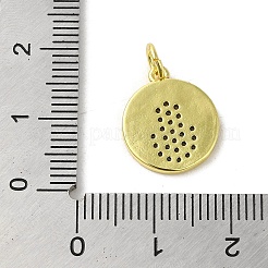 Brass Micro Pave Cubic Zirconia Pendants&nbsp;KK-M283-13E-01