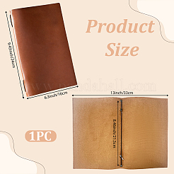 PUレザーメニューフォルダー  長方形  サドルブラウン  241x160x15.5mm&nbsp;AJEW-WH20054-415