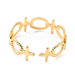 Ion Plating(IP) 304 Stainless Steel Finger Rings&nbsp;RJEW-L102-09G
