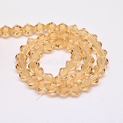 Imitate Austrian Crystal Bicone Glass Beads Strands&nbsp;GLAA-F029-5x5mm-18
