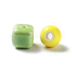 手作りの陶器ビーズ  混合形状  ミックスカラー  8~10x8~10x4~10.5mm  穴：2~3mm  約116個/セット&nbsp;PORC-XCP0001-007