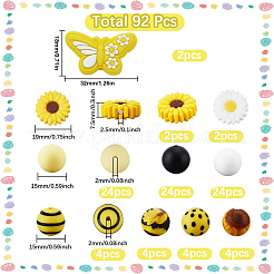 Food Grade Eco-Friendly Silicone Focal Beads&nbsp;SIL-SC0002-78