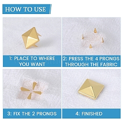 200Pcs 4 Styles Iron Studs Rivets&nbsp;IFIN-GF0001-54G