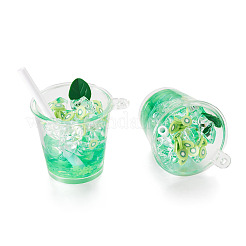 Transparent Resin Big Pendants&nbsp;RESI-TAC0019-04A