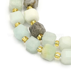 Natural Flower Amazonite Beads Strand&nbsp;G-I376-D33-01