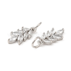 Rack Plating Brass Pave Cubic Zirconia Pendants&nbsp;LS-KK-Z026-02P