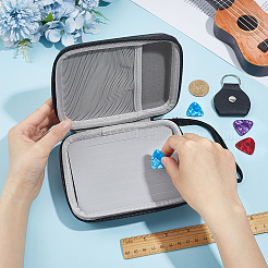 1Pc PU Leather Guitar Pick Storage Box&nbsp;OFST-CL0001-12