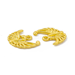 ラックメッキ合金チャーム  カドミウムフリー＆鉛フリー＆ニッケルフリー  白鳥チャーム  マットゴールドカラー  14x18x1.8mm  穴：1.6mm&nbsp;FIND-G045-03MG