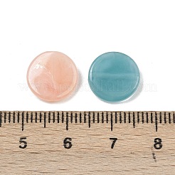 不透明なアクリルビーズ  フラットラウンド  ミックスカラー  11.5~12x3mm  穴：1.2mm  約1500~1580個/500g&nbsp;MACR-C037-08A
