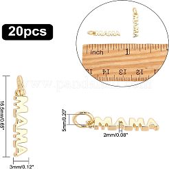 20Pcs Brass Pendants&nbsp;KK-FH0004-34