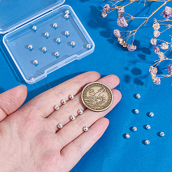 30Pcs 925 Sterling Silver Beads&nbsp;STER-AR0001-18A