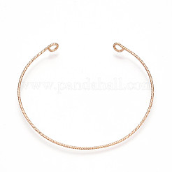 Brass Open Cuff Bangle Making&nbsp;KK-N258-01G