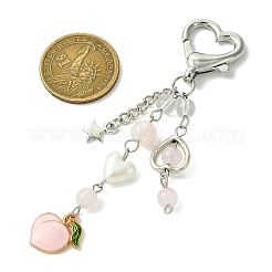 Peach Alloy Enamel Keychain&nbsp;KEYC-JKC01095