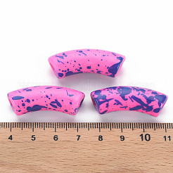 Opaque Spray Painted Acrylic Beads&nbsp;MACR-S372-001F-B06