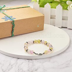 真鍮エンドボールチープは、カバーを結び目  ニッケルフリー  ミックスカラー  12.5x10.5x0.1cm  450~480個/箱&nbsp;KK-PH0036-02