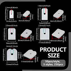 250Pcs 5 Styles Silicone Boning End Caps Cover&nbsp;SIL-NB0001-58B