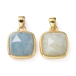Natural Aquamarine Charms&nbsp;G-L553-58B-G