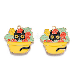 Alloy Enamel Pendants&nbsp;ENAM-CJC0014-13