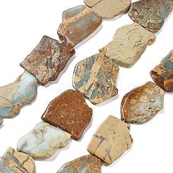 Natural Aqua Terra Jasper Beads Strands&nbsp;G-E444-11-A01