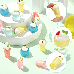 30Pcs 5 Styles Resin Cool Drink Miniature Display Decorations&nbsp;DJEW-CJ0001-21