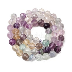 Natural Colorful Fluorite Beads Strands&nbsp;G-P603-C-6mm-07