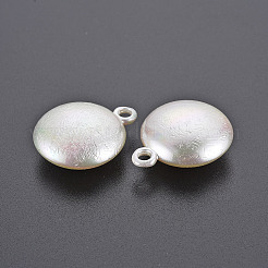Electroplated ABS Plastic Imitation Pearl Pendants&nbsp;LS-KY-T023-005