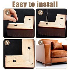 Wood L-Shaped Sofa Leg&nbsp;FIND-WH0365-126