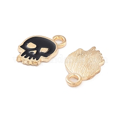 Halloween Theme Light Gold Plated Alloy Enamel Pendants&nbsp;ENAM-M219-14KCG-02B