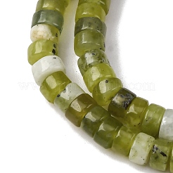 Natural Xiuyan Jade Beads Strands&nbsp;G-L624-I03-2x4mm