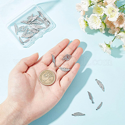 20個 5スタイル 201 ステンレススチール中空ペンダント  蝶  ミックスカラー  15.5x13x1mm  穴：1.5mm  4個/カラー&nbsp;STAS-BC0002-73