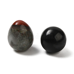 Natural & Synthetic Mixed Gemstone Egg Pocket Palm Stone&nbsp;G-C095-04