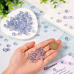 Frosted Transparent Glass Bead Strands&nbsp;GLAA-TA0002-77B