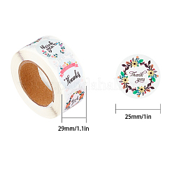 1 Inch Thank You Sticker Self-Adhesive Kraft Paper Gift Tag Stickers&nbsp;DIY-GL0001-05-07