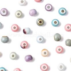 68Pcs 9 Colors Handmade Porcelain Beads&nbsp;PORC-FS0001-23C