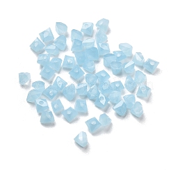 ガラスビーズ  三角ビーズ  ダイヤモンドビーズ 透明クリスタル 尖ったビーズ  ライトブルー  3x3x2mm  穴：0.8mm&nbsp;LS-GLAA-D300-01A