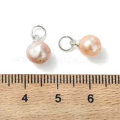 Natural Cultured Freshwater Pearl Pendants&nbsp;PALLOY-JF05299-02