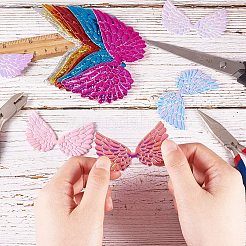 Glittery Angel Wings Patches&nbsp;DIY-PH0026-30