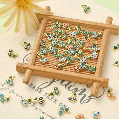 50Pcs Brass Enamel Connector Charms&nbsp;KK-CJ0001-83