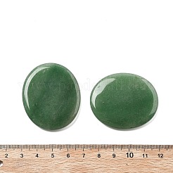 天然石グリーンアベンチュリンカボション  フラットオーバル  44.5~45x37.5~38x6~7mm&nbsp;G-A258-01I
