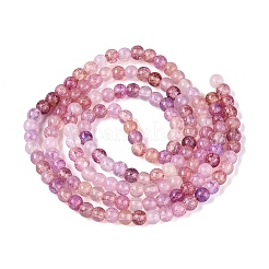Ombre Effect Dyed Crackle Glass Beads Strands&nbsp;GLAA-Q106-01A-B22