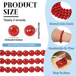 2 Strands Natural Malaysia Jade Beads Strands&nbsp;G-TA0003-35B-01