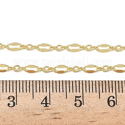 3MM Brass Dapped Chain Necklaces&nbsp;NJEW-P339-02B-G