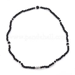 Natural Lava Rock Beaded Wrap Bracelets&nbsp;BJEW-JB02582