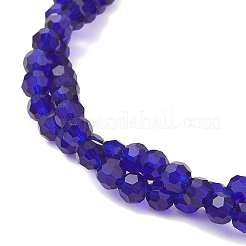 Transparent Glass Beads Multi-layered Stretch Beaded Bracelet for Women&nbsp;BJEW-JB12876-01
