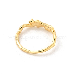 Brass Finger Ring Settings&nbsp;KK-G518-05G