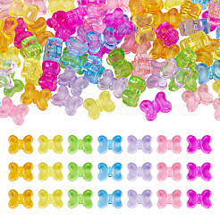 70G 7 Colors Transparent Acrylic Beads&nbsp;TACR-TA0001-80