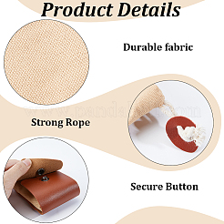 Canvas Cloth Outdoor Foraging Bags&nbsp;AJEW-GF0014-62A