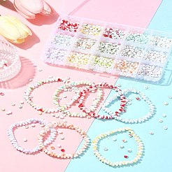 127.5G 15 Colors Baking Paint Glass Seed Beads&nbsp;SEED-FS0001-40