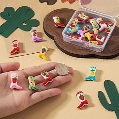 20Pcs 10 Styles Fruit Theme Boot Baking Paint Glass Enamel Beads&nbsp;LAMP-TA0002-78C